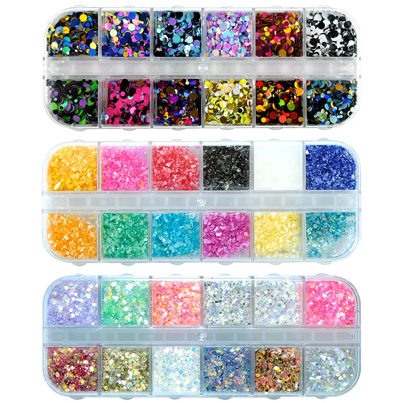 Порошок для ногтей MorCat блестящий порошок русалки блестящие круглые пайетки