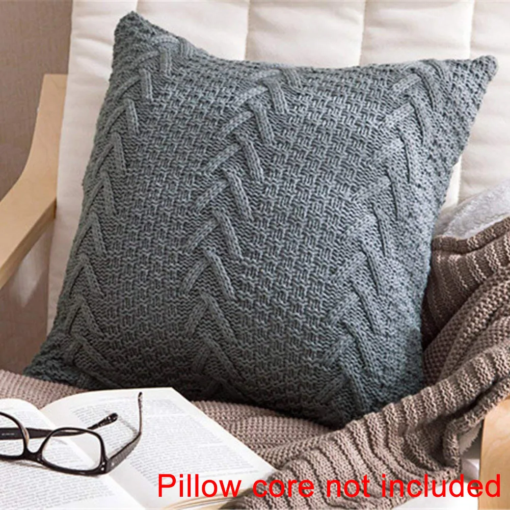 V-образная шерстяная вязаная подушка аксессуары для дома чехол подушки реквизит