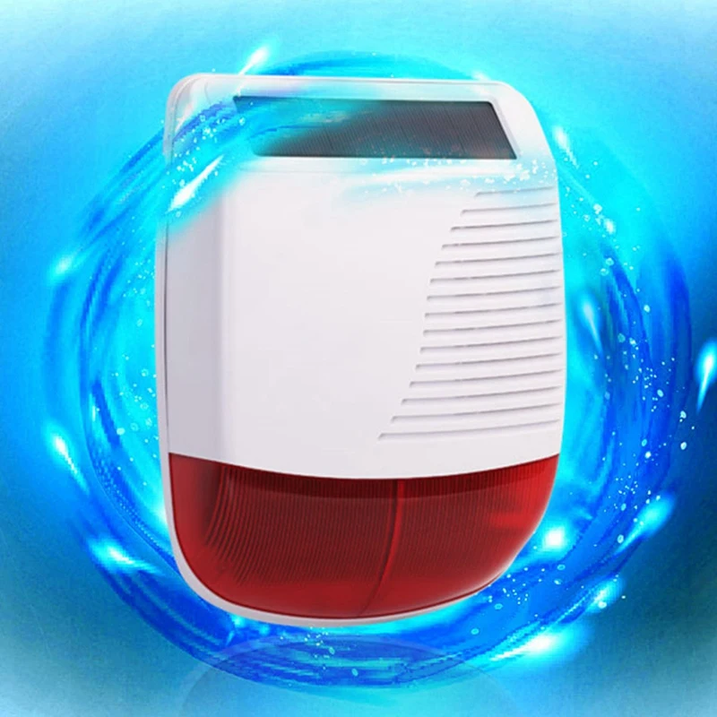 New 433MHz Беспроводная Солнечная Водонепроницаемая Вспышка Сирена наружный