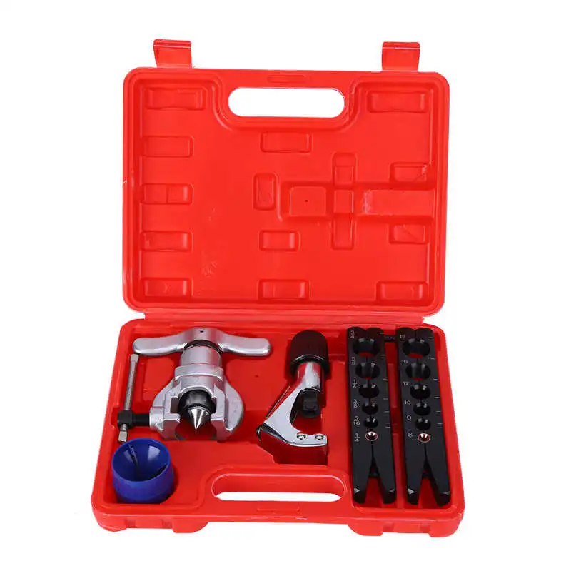

Pneumatic Valve Pipe Eccentric Cone Flaring Tool Set Copper Aluminum Tube Flare Repair Assortment Kit Fittings Pneumatic