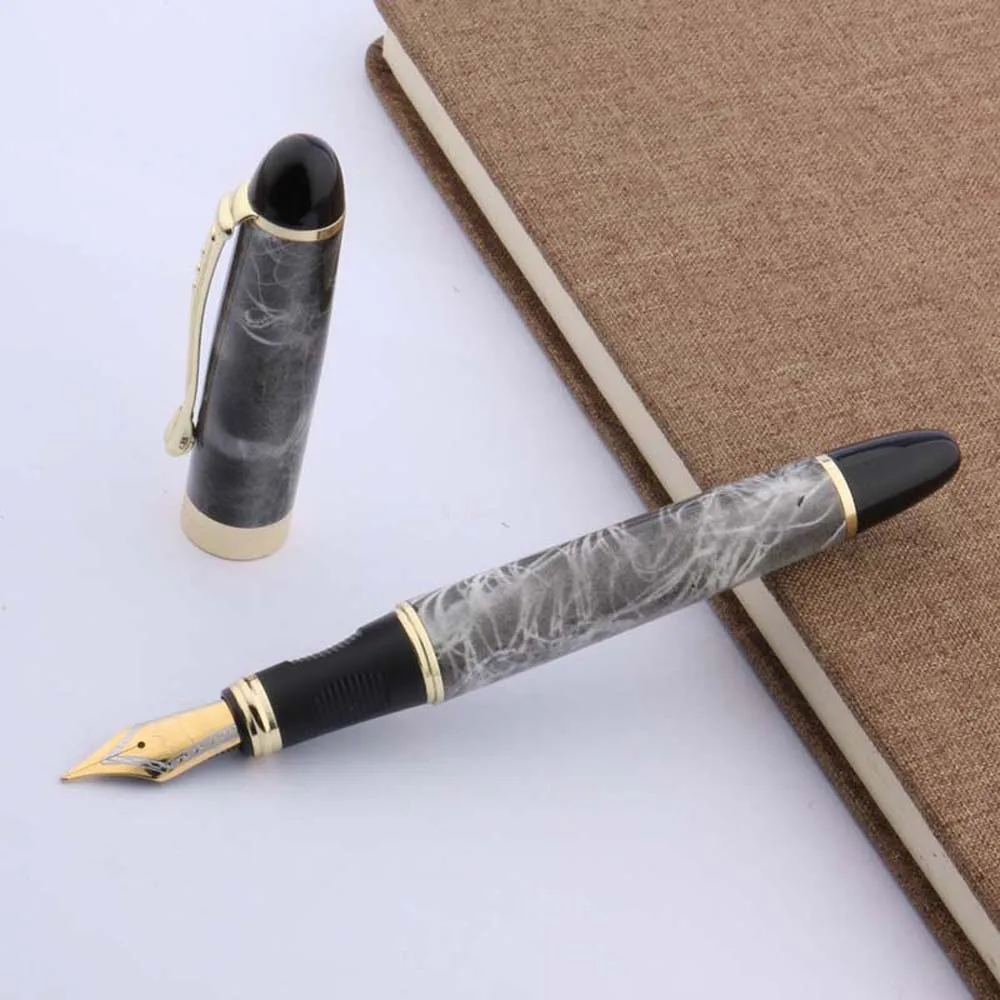 Jinhao x450 Серая Мраморная Золотая авторучка хорошего качества|golden fountain pen|fountain pengood