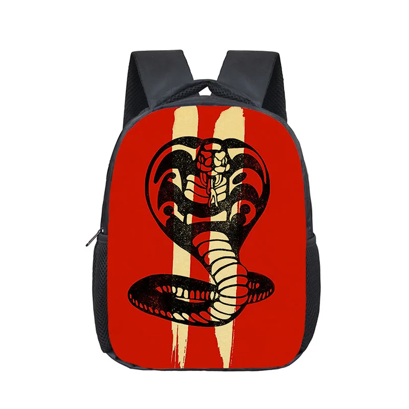 

12Inch Cobra Kai Kids Backpack Schoolbags Girls Boys Children School Bags Kindergarten Toddler Backpacks