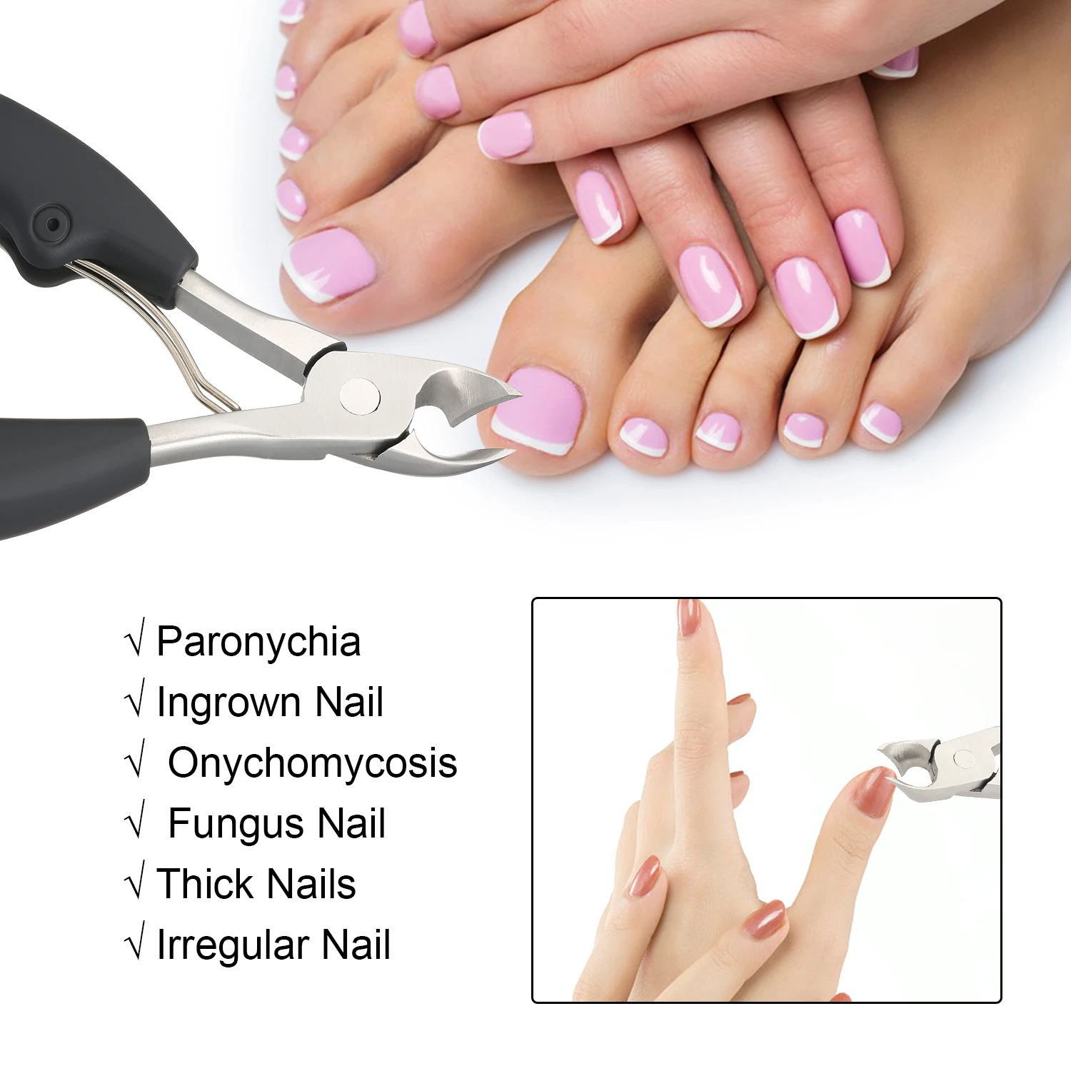 4 шт для ногтей Ножницы сильные кусачки толстый вросшие ногти жесткий носок