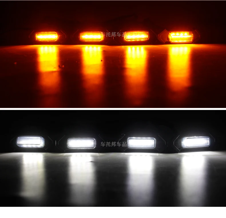 للبيع شبك سيارة Toyota Prado LED ، ضوء أصفر صغير ، إضاءة زخرفية ، ضوء النهار ، السفر