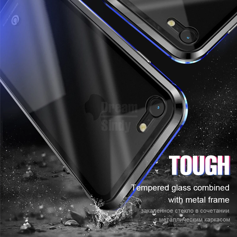 

Luxury Magnetic 360 Full Protective Case On The For IPhone 7 6 6s 8 Plus Phone Case Cover For IPhone 8 6s 7 Plus Shockproof Case
