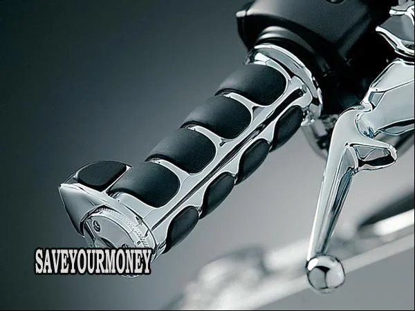 

Хромированные резиновые ручки для мотоциклов Honda GL Shadow Rebel Saber VTX VT750 1300 1800 XL883 Road King Street Glide