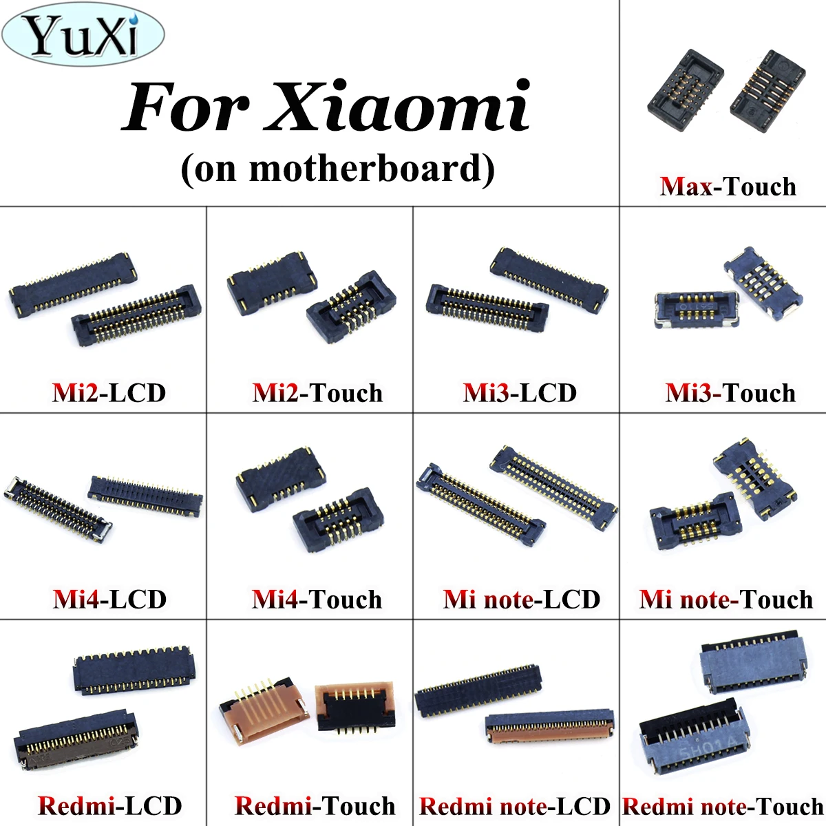 Зарядный разъем YuXi для материнской платы xiaomi Mi 4 Mi4 Mi3 Mi2 note Max с сенсорным ЖК