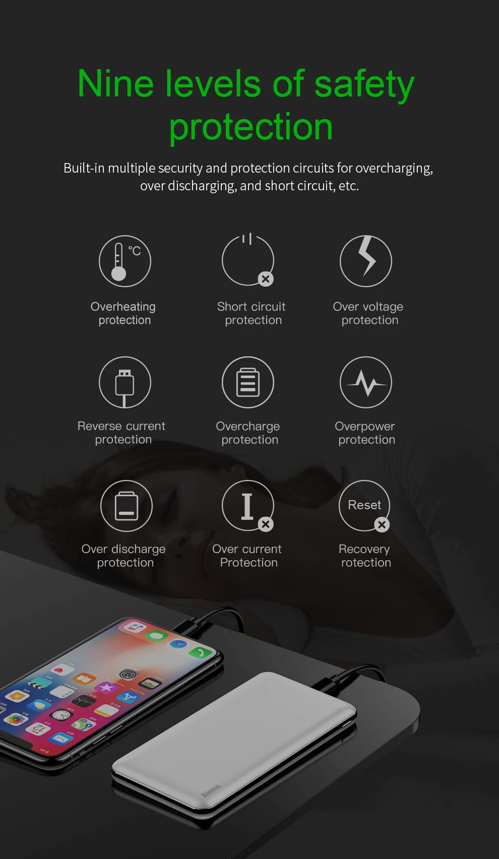 Baseus 3A power Bank 10000 мАч PD3.0 быстрое зарядное устройство USB-C Быстрая зарядка внешняя батарея для iPhone samsung Xiaomi внешний аккумулятор