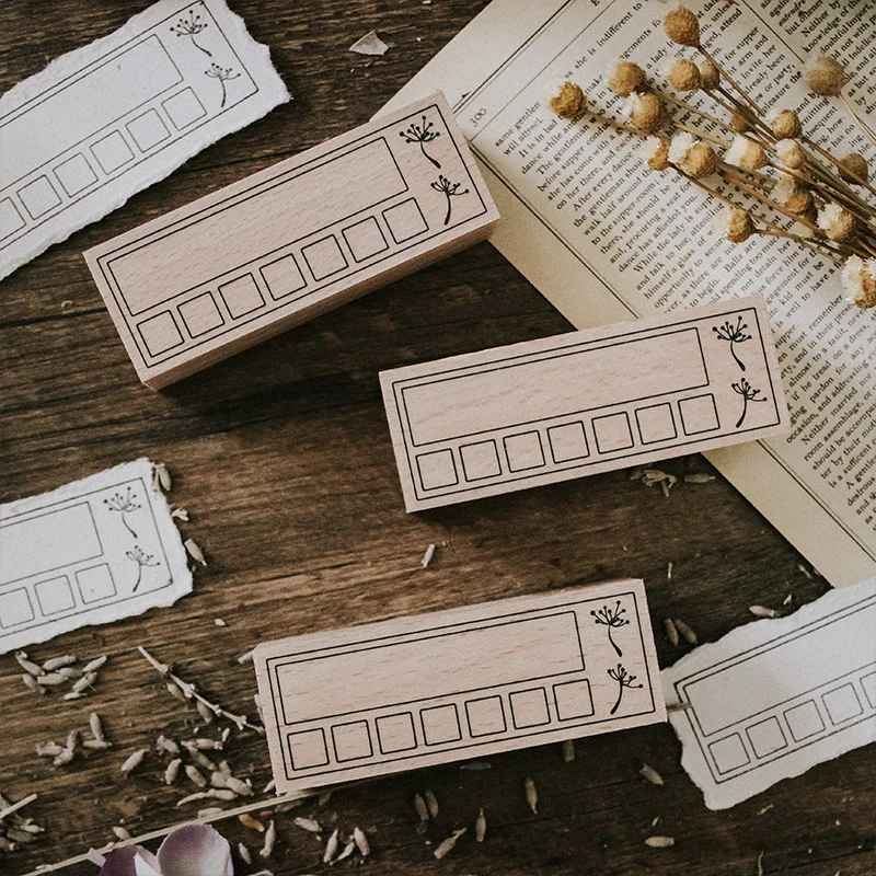 Печатные уплотнения из твердой древесины формата Еженедельный Excel деревянные