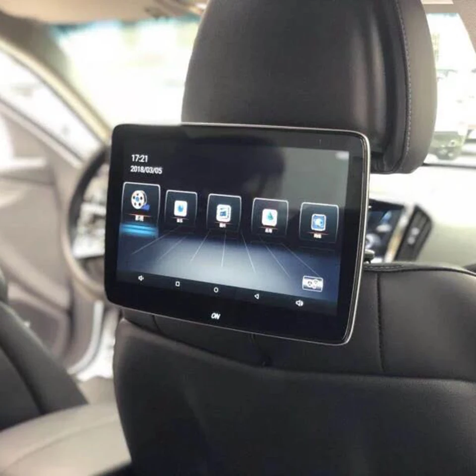 Автомобильный DVD плеер Android подголовник ТВ монитор для Mercedes W205 C класс с кодом 866