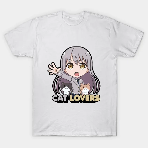 Мужская футболка Bang Dream! Yukina Minato Roselia Cat для любителей вина женская | одежда