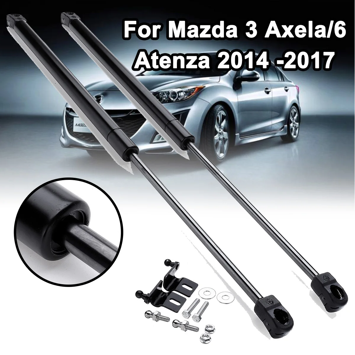1 компл. Автомобильный капот амортизатор крышка двигателя поддержка для Mazda 3 Axela/6 atenza- Авто Газовые Пружинные стойки амортизатор подъема