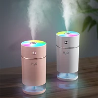 240ml ultrasonic cool mist maker portable mini air humidifier rechargeable fog sprayer aroma diffuser with colorful led lights