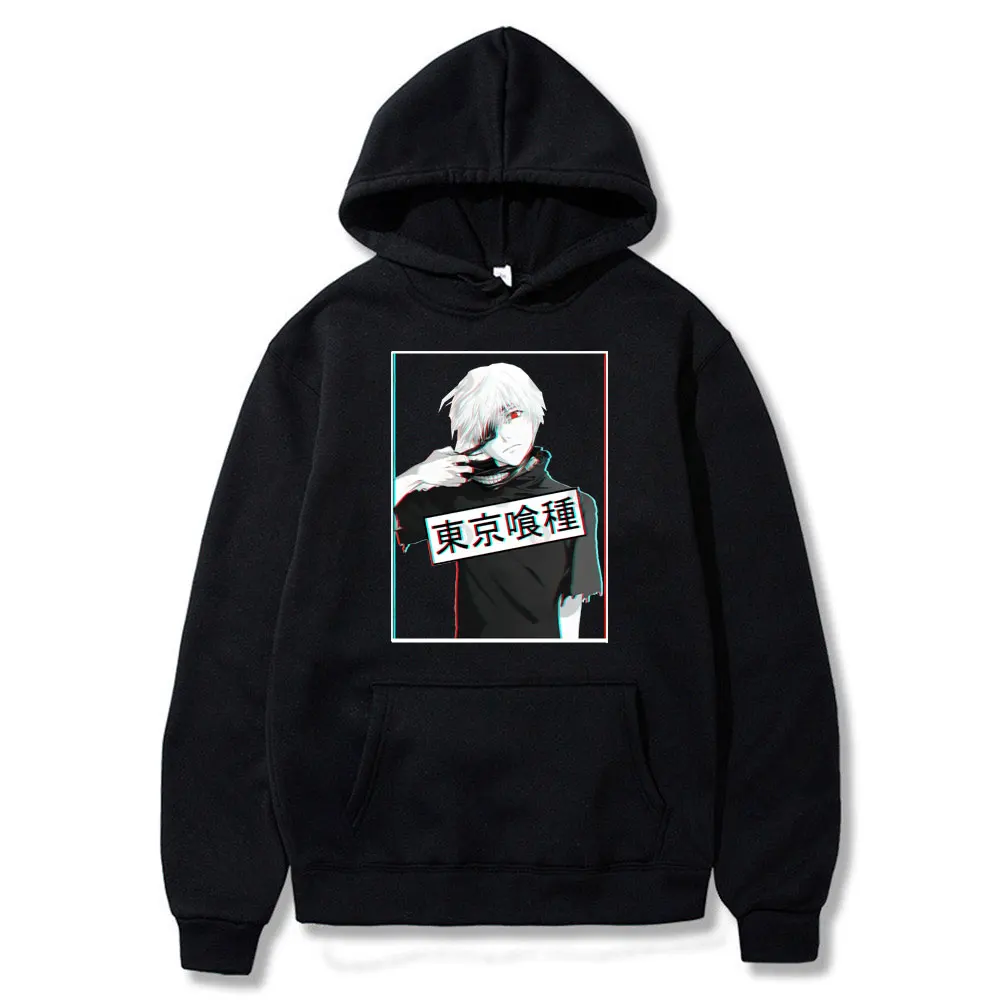 

Одежда с надписью «Tokyo Ghoul Прохладный для косплея канеки кэна, толстовки унисекс с длинным рукавом теплая куртка с капюшоном футболка с капю...