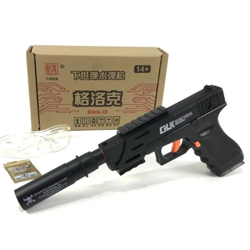 black Zhenduo нейлон RX ручной G18 гель мяч Blaster-пульки, маг-fed игрушечный пистолет AU - Цвет: black