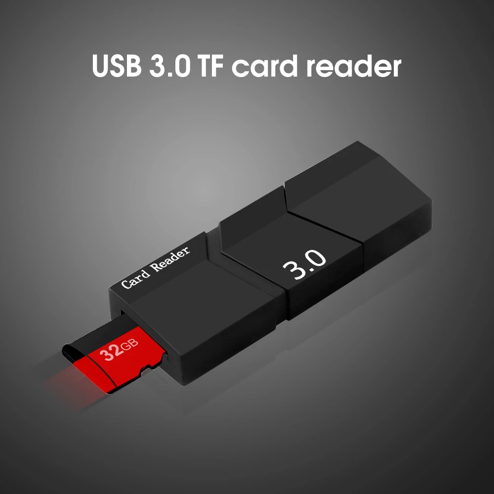 Kebidu кардридер для TF адаптер для microSD USB 3,0 конвертер Смарт Высокоскоростной USB 3,0 карта памяти Комплект для чтения для Windows Mac
