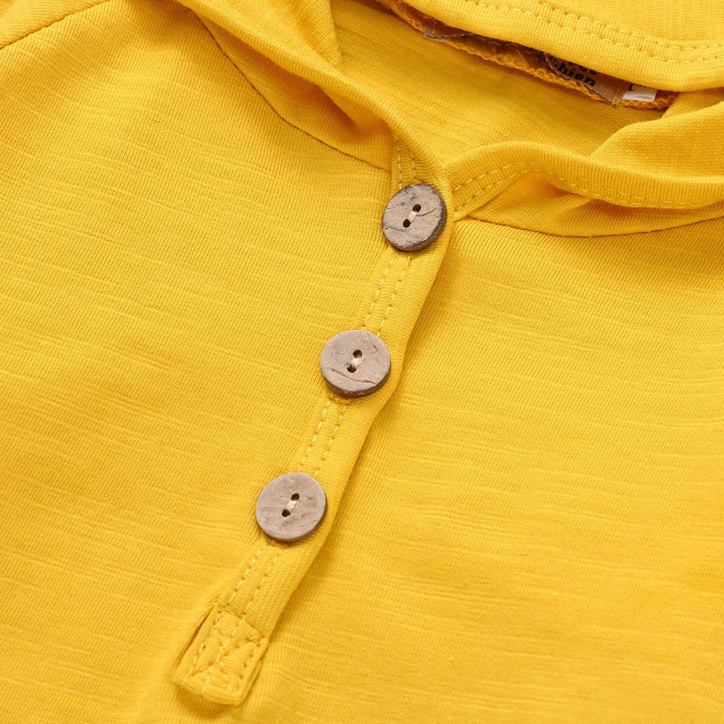 Одежда для новорожденных младенцев однотонная толстовка с капюшоном маленьких