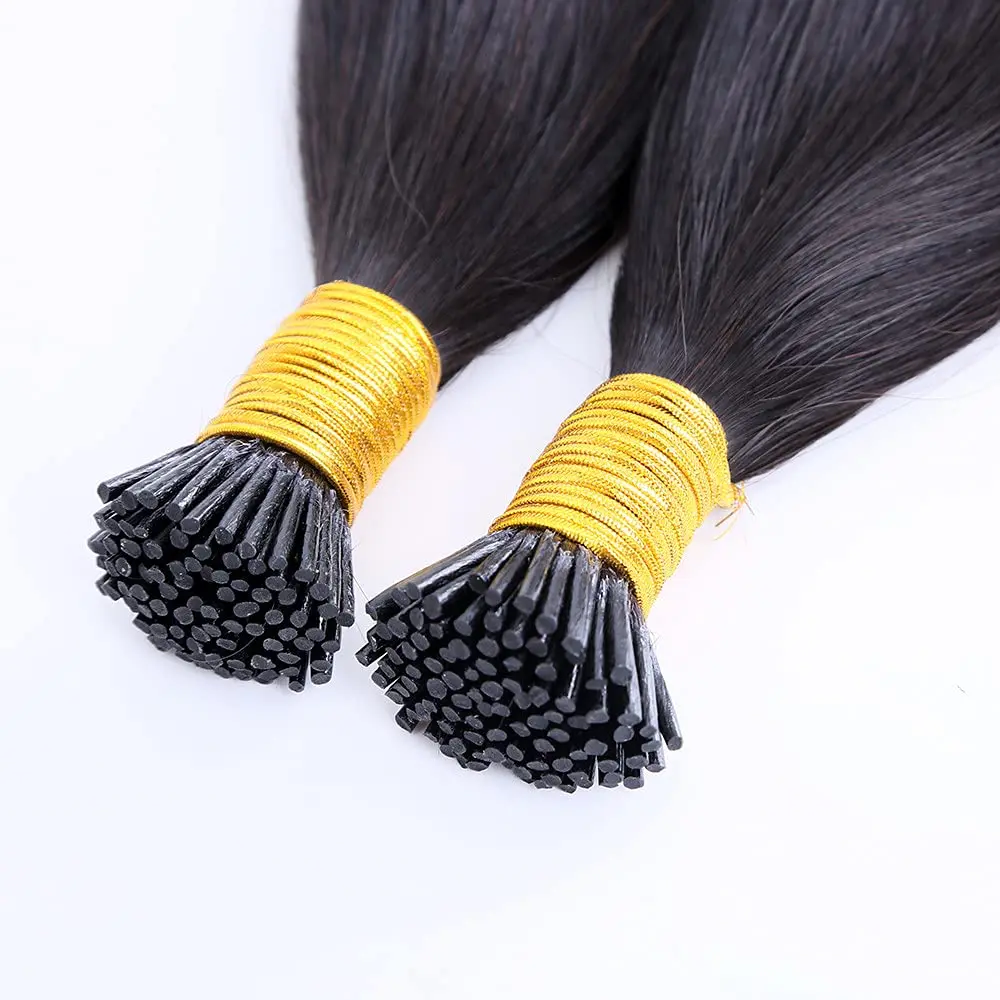 

Silky Straight I Tip Human Hair Extension Pre Bonded Brazilian Remy Stick I Tip Hair Long Microlinks Hair 100g 100strands