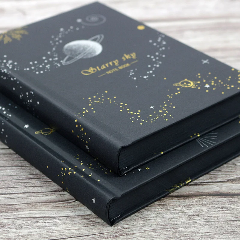 Newest Hot Black Paper All Black Inner Pages Hand-books Hand-painted Diaries Thickened Black Cardboard Inner Pages Notebooks Art