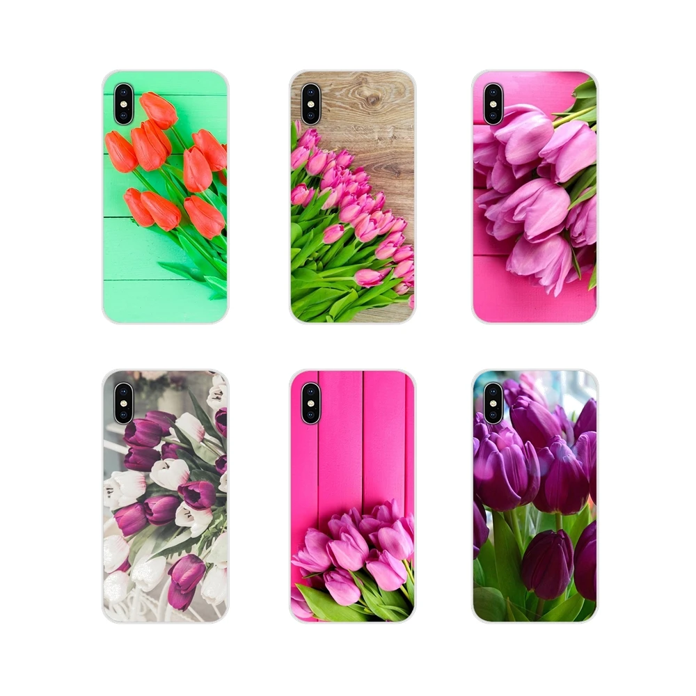 Для Apple IPhone X XR XS 11Pro MAX 4S 5s 5C SE 6S 7 8 Plus ipod touch 5 6 TPU чехол красный синий весенние цветные