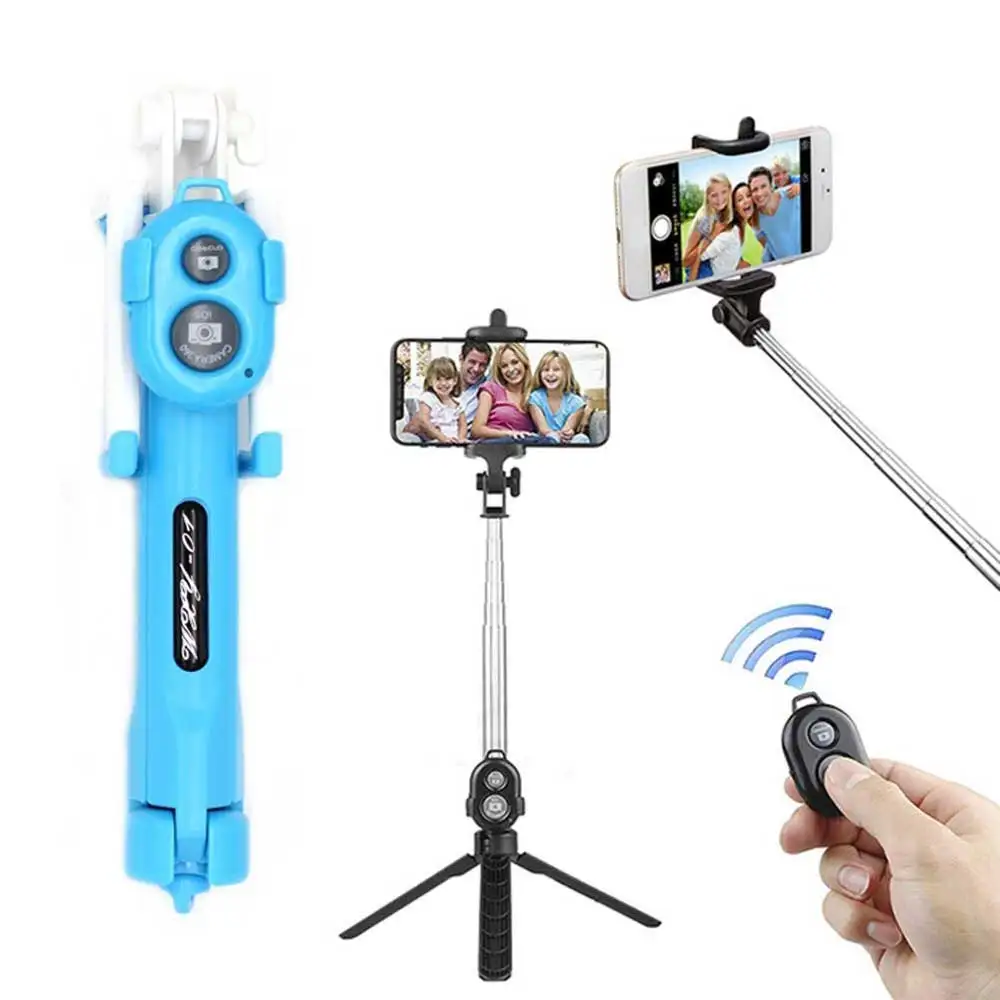 Беспроводная Bluetooth селфи палка для IPhone X 8 7 6s Android 3 в 1 Мини Выдвижной Штатив с