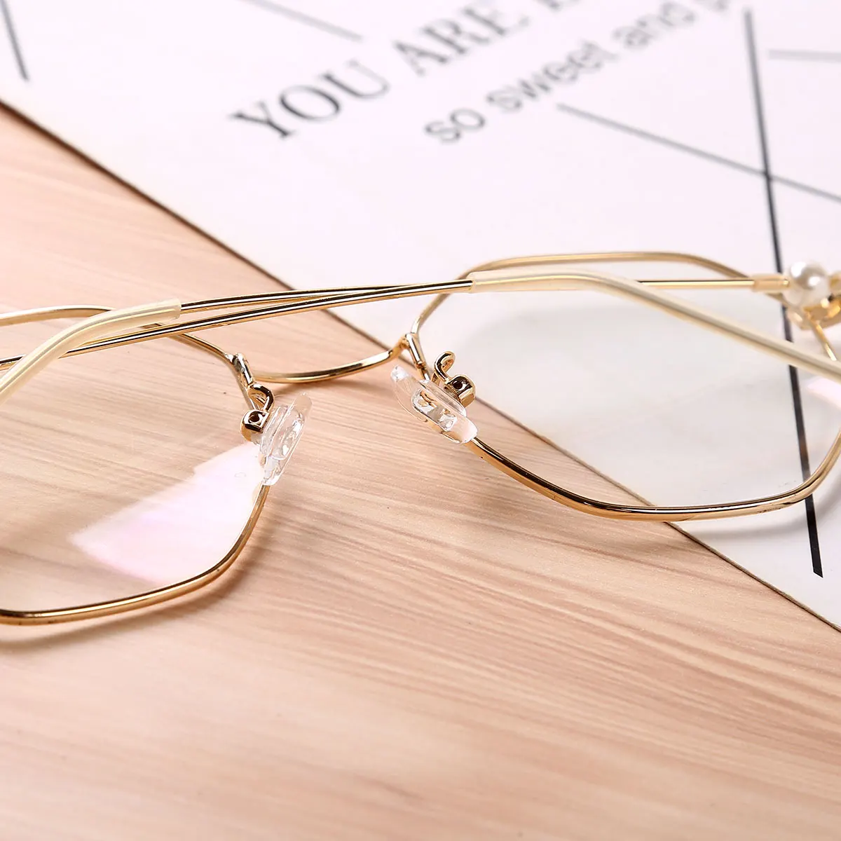 6 пар силиконовые вставки для очков противоскользящие гипоаллергенные носоупоры