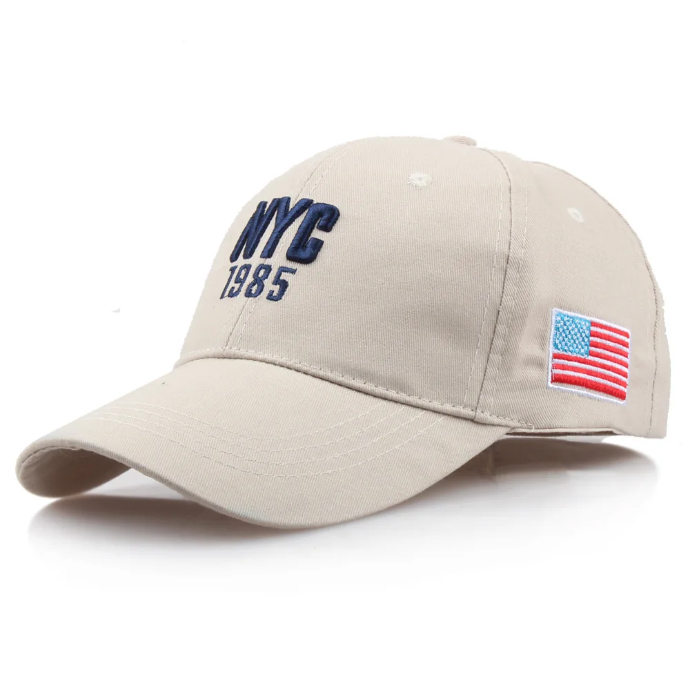 

Women's NYC 1985 Baseball Caps For Men Boy Girls 2021 USA Flag Letter Embroidery Cotton Snapback Cap Adjustable Sun Trucker Hat