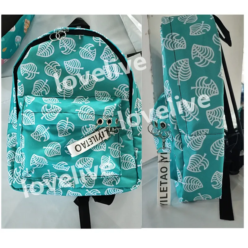 

Animal Crossing Unisex School Bag Backpack Canvas Bag Leaf Tom Corner Bag Girl Travel Bag Mochila Feminina Notebook Bag