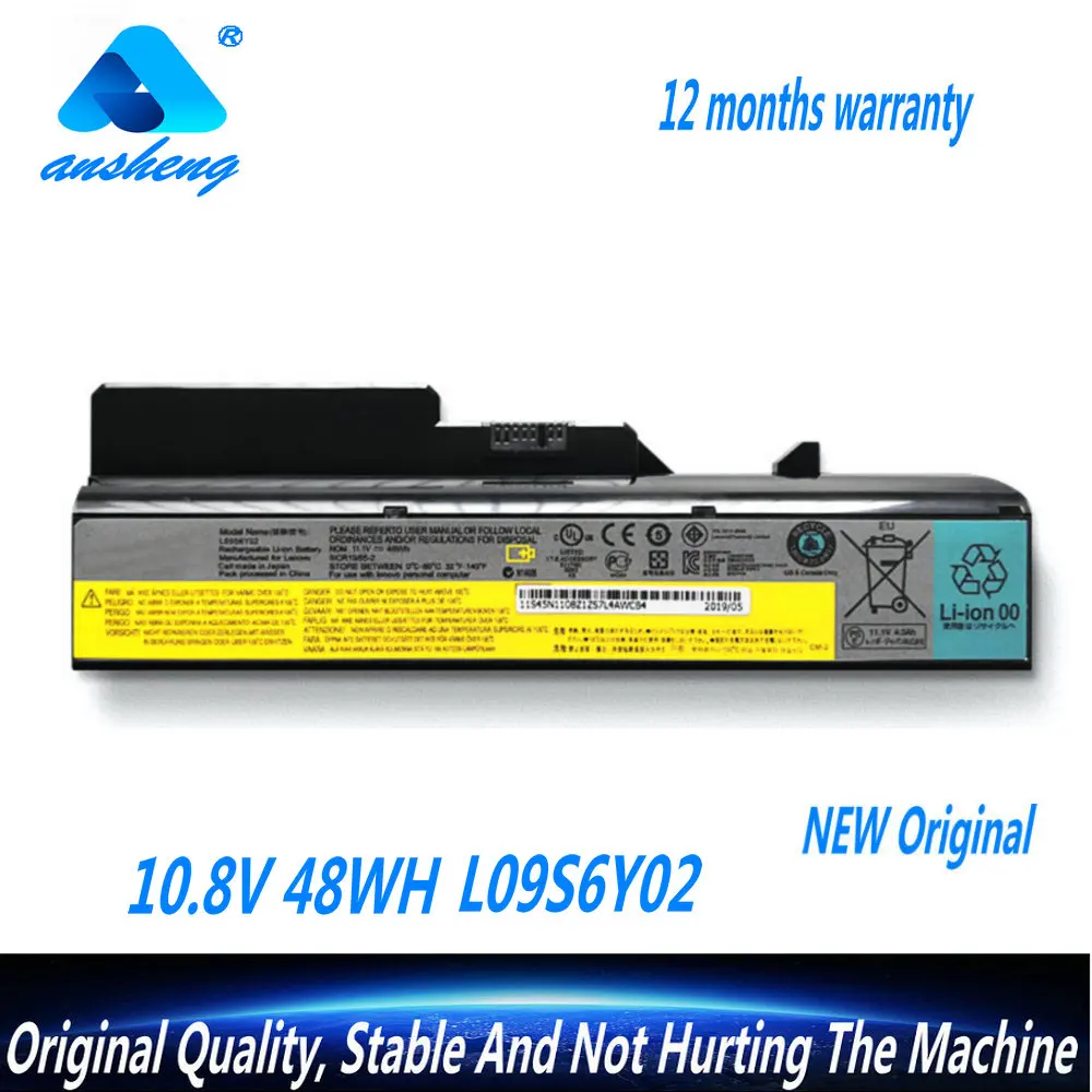 

Genuine L09S6Y02 L09M6Y02 L10M6F21 Laptop Battery For Lenovo IdeaPad G460 G470 G570 G560 V360 V370 V470 Z460 Z465 B470 B570