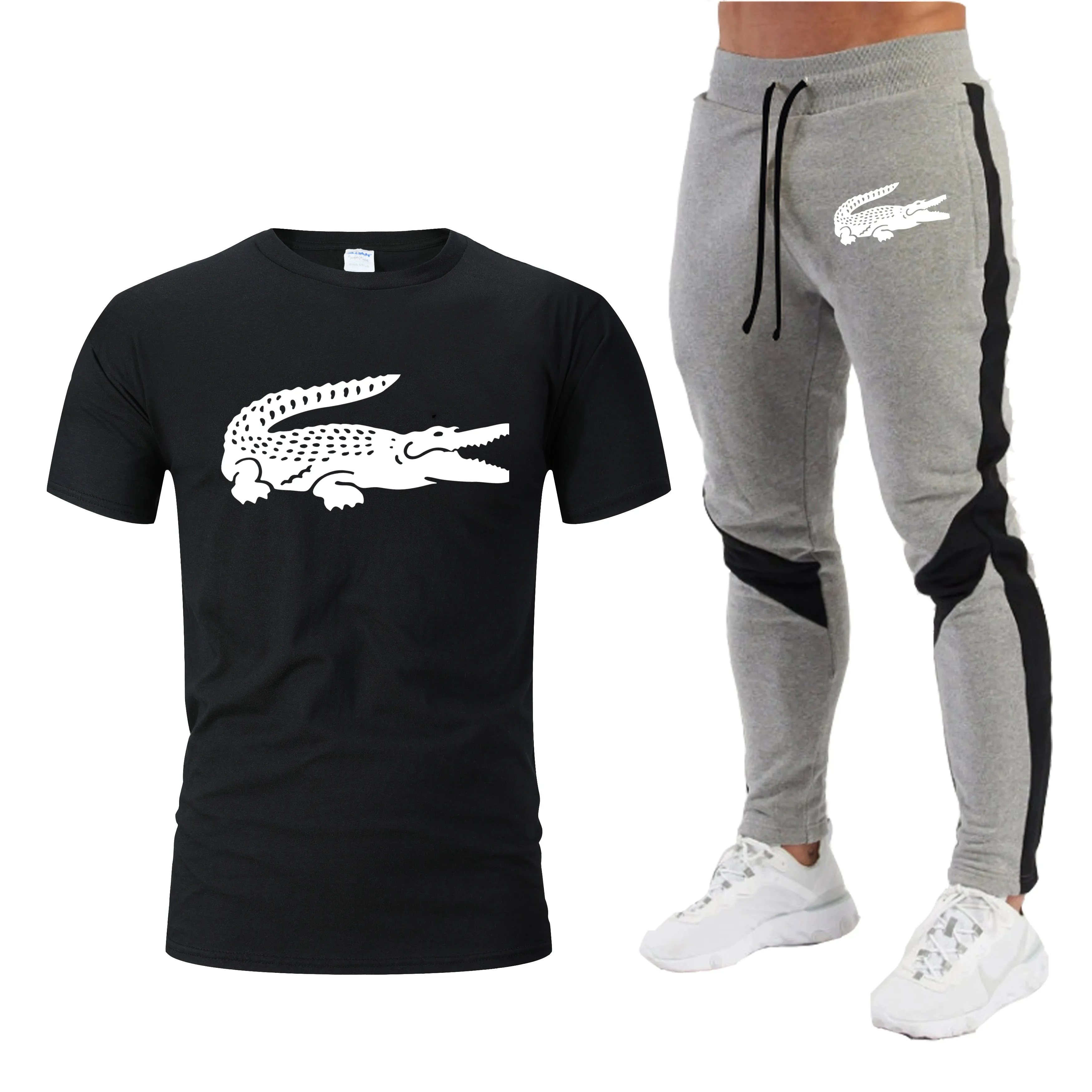 Мужской спортивный костюм для отдыха спортивная одежда с коротким рукавом