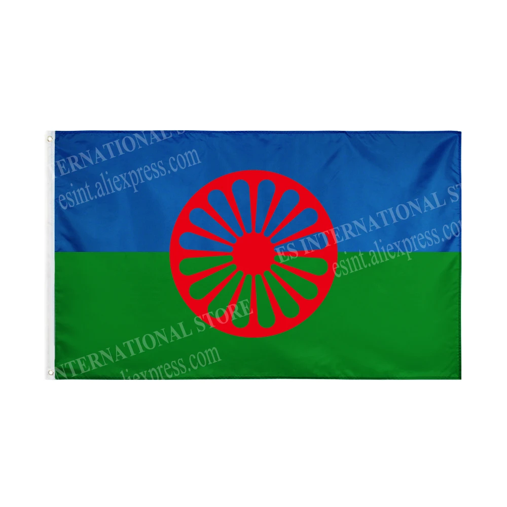 Gypsy Flag Romani Peoples Flag National Polyester Banner Flying 90 x 150cm  3 x 5ft Flag All Over The World Worldwide Outdoor