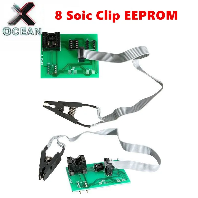 Чтение 8 футов чип Бесплатная зажим-переходник с XP для V5.60 /V5.70/V5.74/V5.84 xprog-коробка