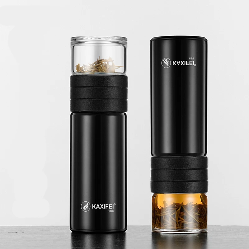 Термос бутылка из нержавеющей стали чайная перегородка Термочашка стеклянная