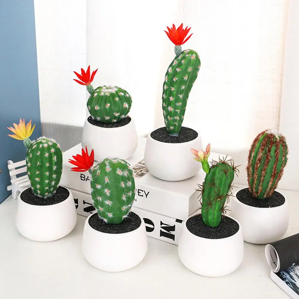 

New Cactus Simulation Green Plants Succulent Simulation Bonsai DIY Innovative Home Decoration Ornaments Without Pot