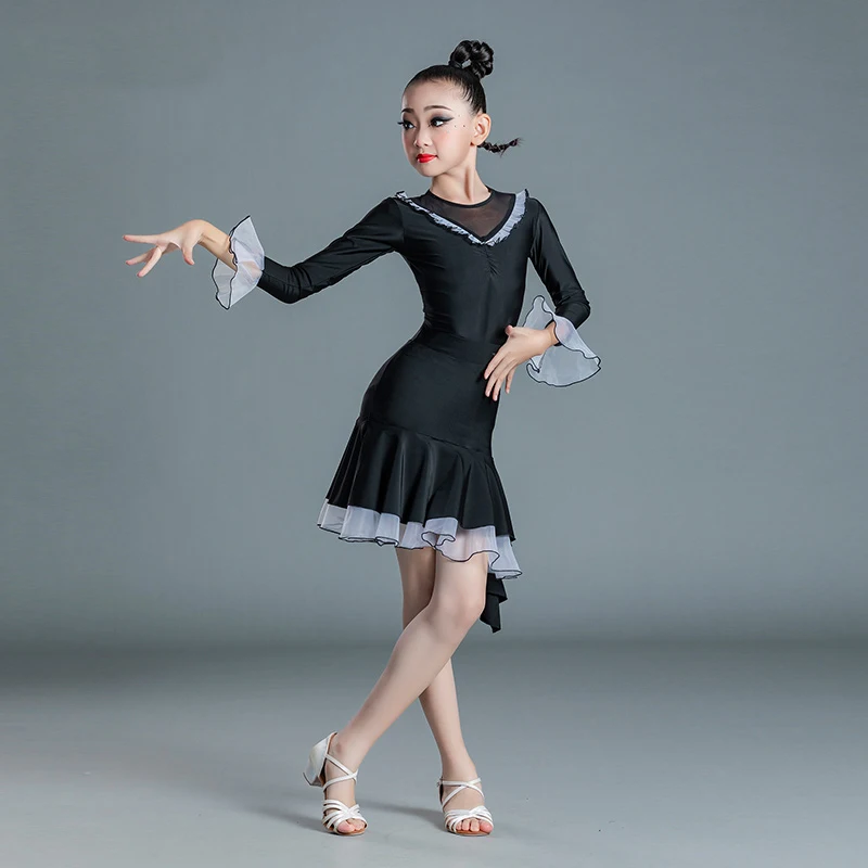 

Платье для латиноамериканских танцев, с разрезом, SL5668