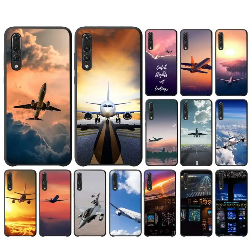 

Aircraft Phone Case For Huawei P20 P30 P40 lite Pro P Smart 2019