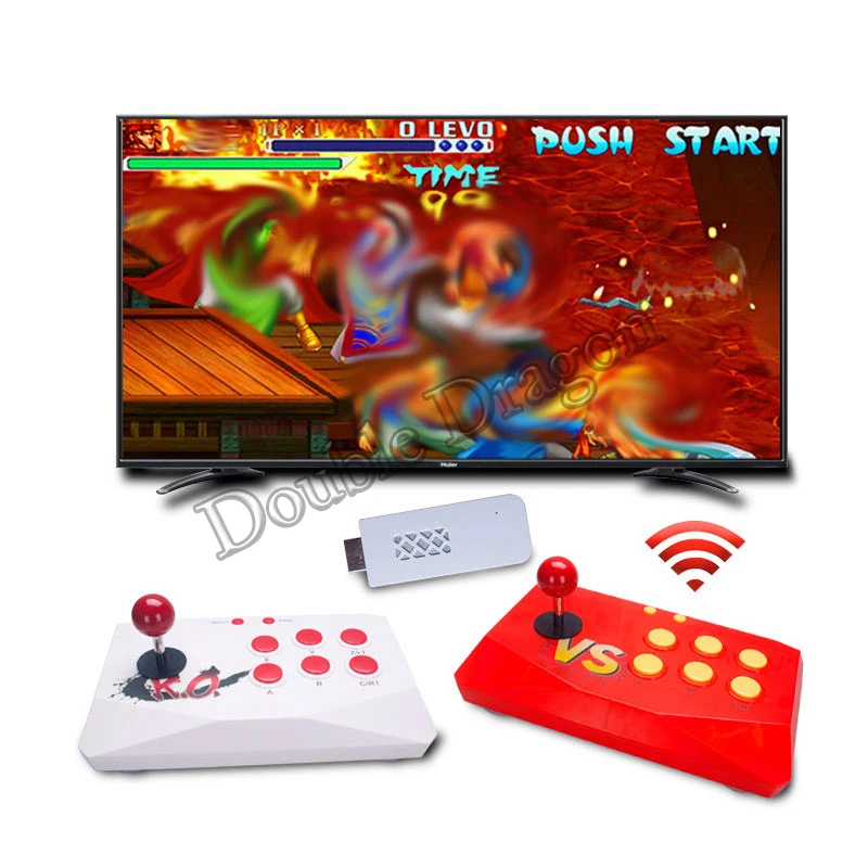 

Беспроводная игровая консоль 2,4G, совместимая с HDMI, 32 бит, игровая консоль для аркадных игр, можно сохранить 2000 + игр