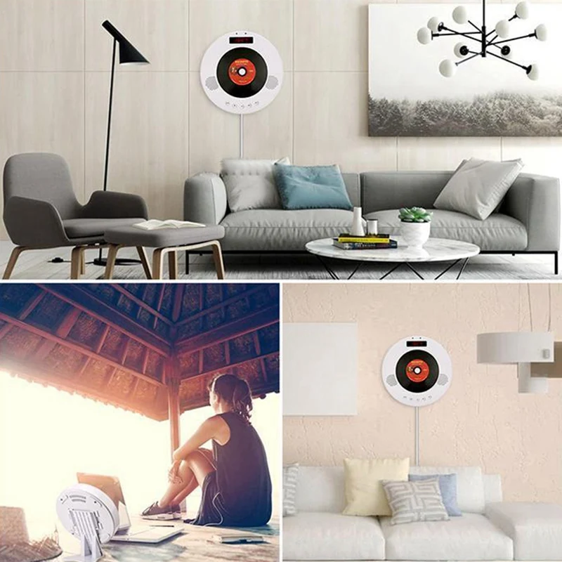 Настенный CD-плеер объемный звук dvd-плеер Hifi fm-радио Bluetooth портативный музыкальный