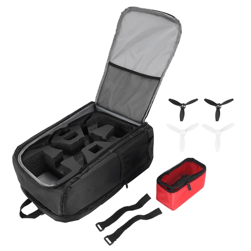 

For Parrot Bebop 2 Backpack Shoulder Bag +4Pcs Propeller Portable Travel Storage Bag Carrying Case For Parrot Bebop 2 Power Fpv