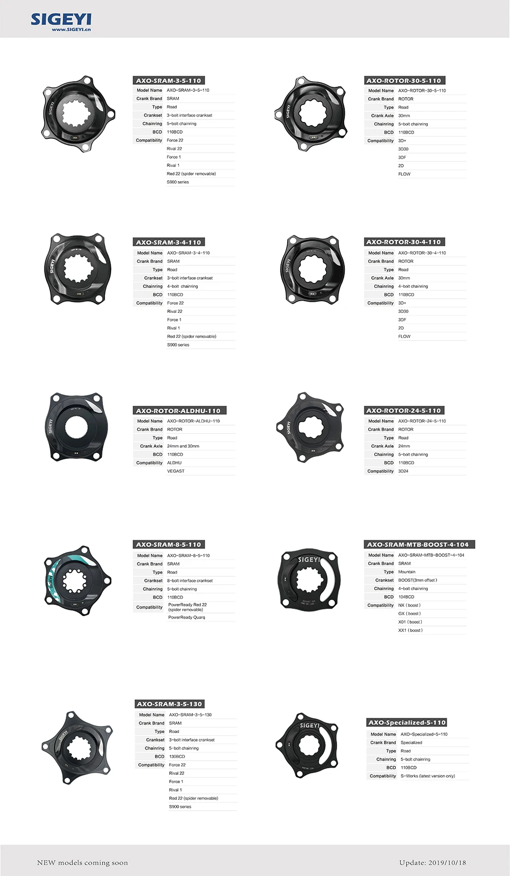 AXO велосипедный измеритель мощности SRAM ротор кривошипная цепь колеса двусторонний измеритель мощности forSRAM GXP RED Force/Rival кривошипный ротор 3D/3DF/2D