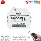 Рулонные шторы ZigBee 2MQTT, модуль переключателя сделай сам с RF433, дистанционное управление Tuya Smartlife, приложение, таймер, Google Home, голосовое управление Alexa