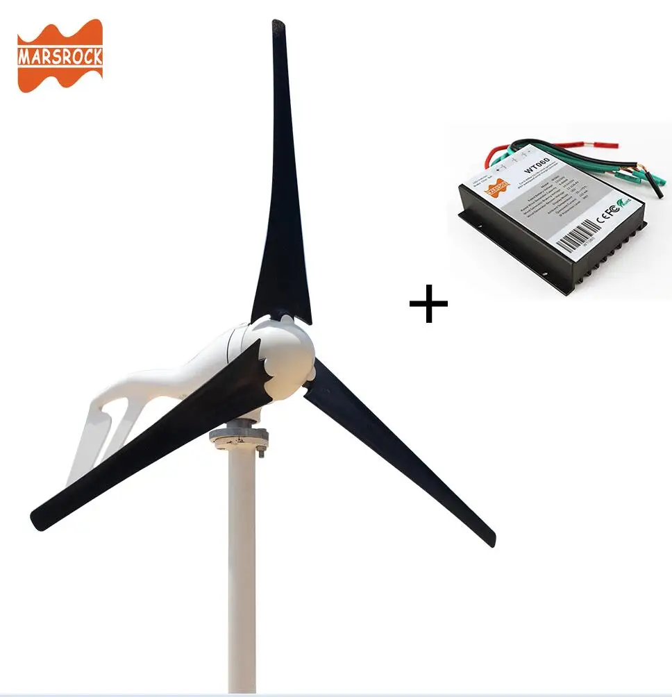 3 black blades AC12V/24 V 400W ветряной генератор небольшая ветряная мельница для домашнего использования, соответствует требованиям европейских директив, в частности касательно содержания вредных веществ - Цвет: 3 black blades
