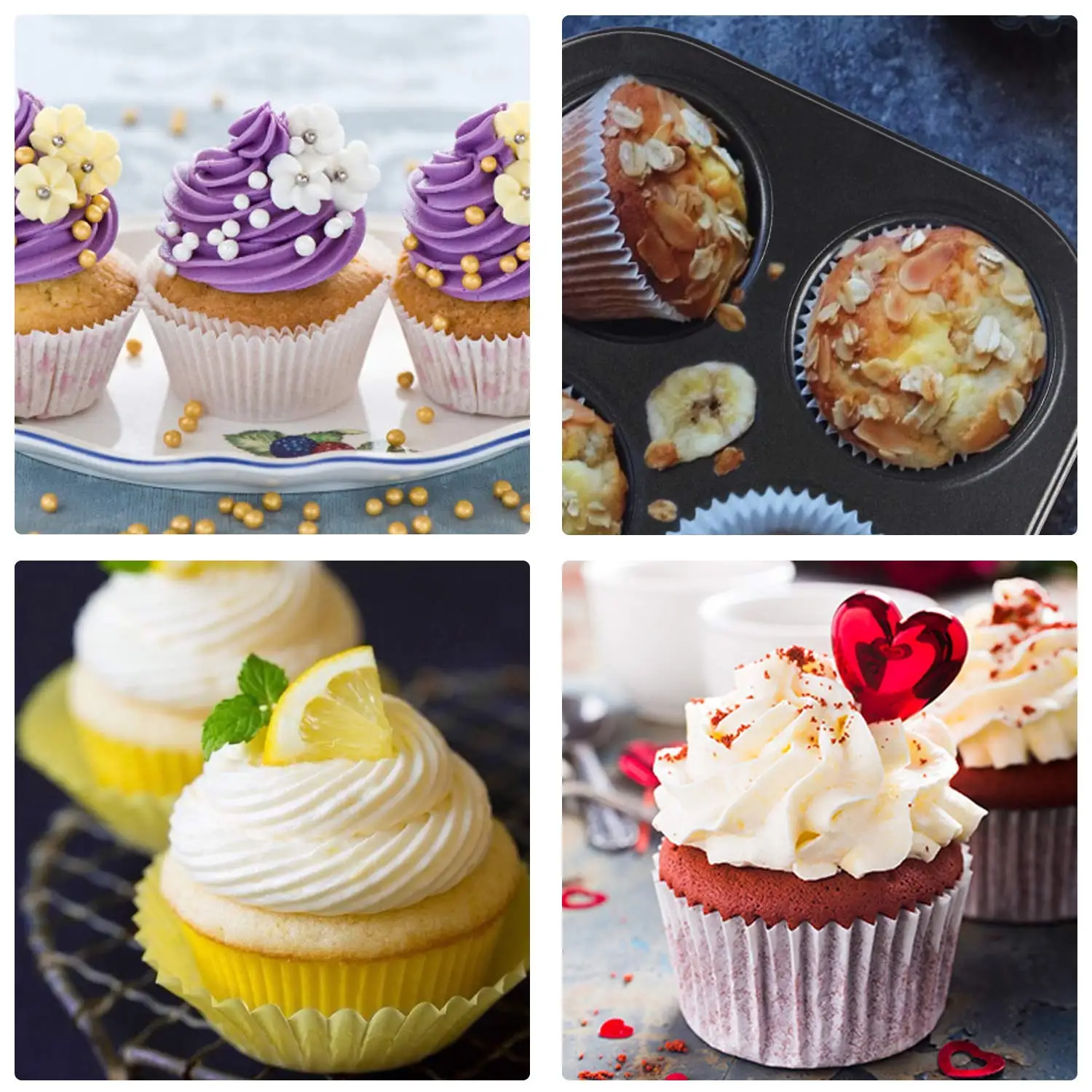 6 Cavity Muffin Pan Tray Nonstick Muffin Carbon Steel Cupcake Molds Baking Pan Cupcake Baking Pan Bakeware Kitchen Accessories