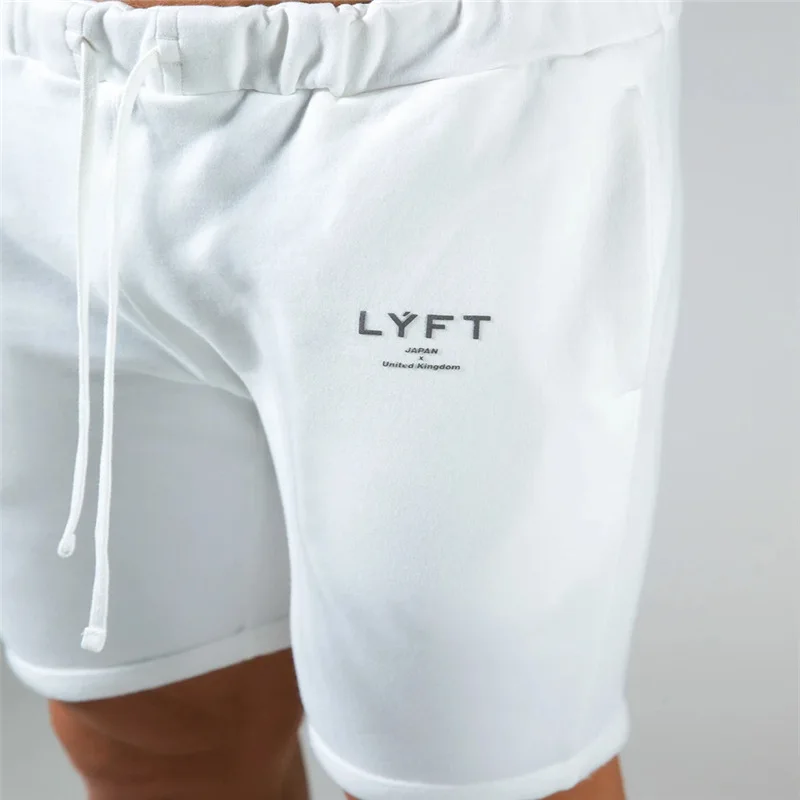 

New Muscle Brothers Lyft Summer Sports Leisure Cotton Quarter Shorts Running Slim Fit Sports Shorts Men's Fashion