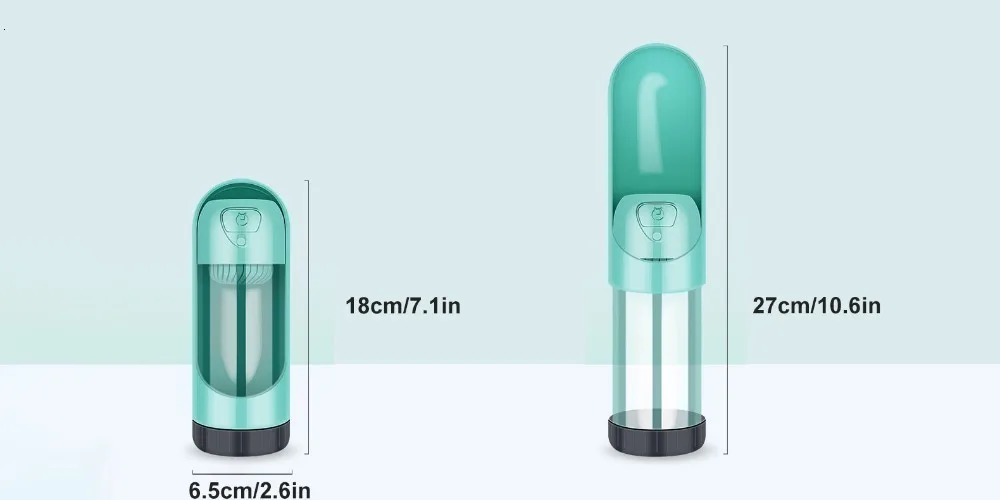 Benepaw портативная бутылка для воды 300 мл прочная Герметичная Бутылка для питья домашних животных Сменный фильтр из активированного угля для путешествий