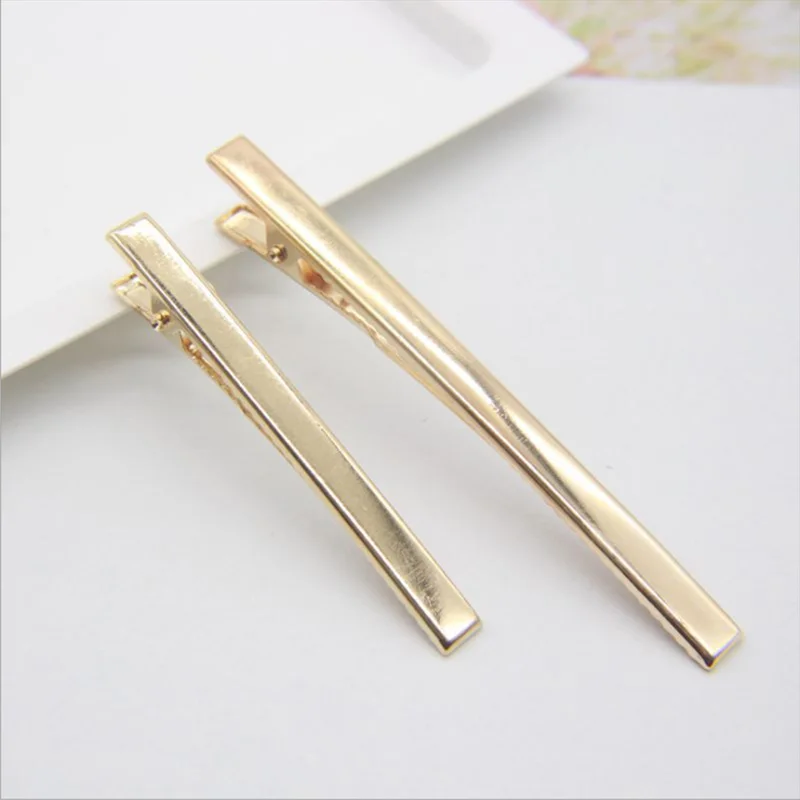 20 шт./лот заколка Аллигатор родий золото черный базовый цвет заколки для волос