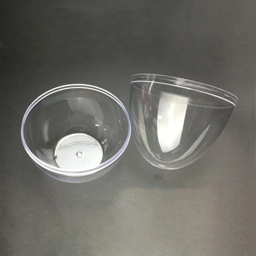 

10pcs Clear Fillable Ornament Egg Shape DIY Crafting Mold Christmas Wedding Party Decor