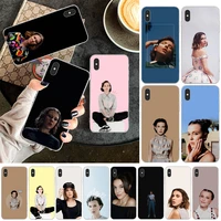 reayou millie bobby brown pattern custom photo soft phone case for iphone 11 pro xs max 8 7 6 6s plus x 5 5s se xr cover