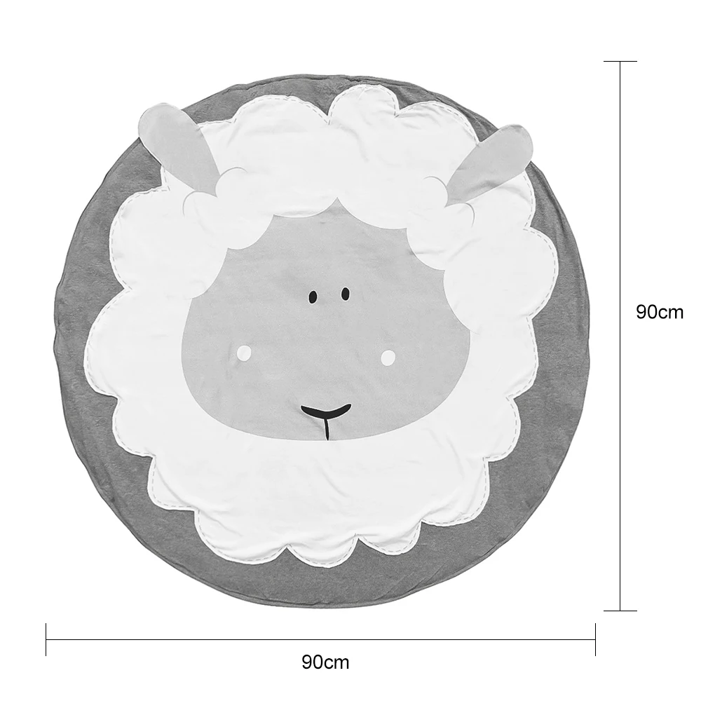 Игровой коврик мультяшное животное искусственное одеяло для ползания