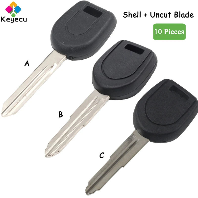 KEYECU 10 шт. необработанный приемопередатчик зажигания Чехол для автомобильного